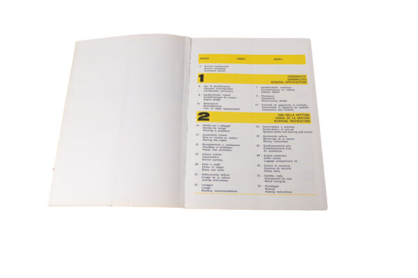 1970-74 Ferrari 365 GTB/4 Daytona Owner's Manual Handbook