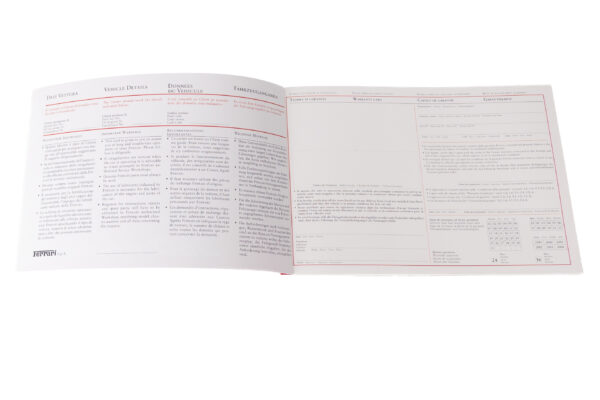 1999-2005 Ferrari 360 Modena Blank Warranty Service Book