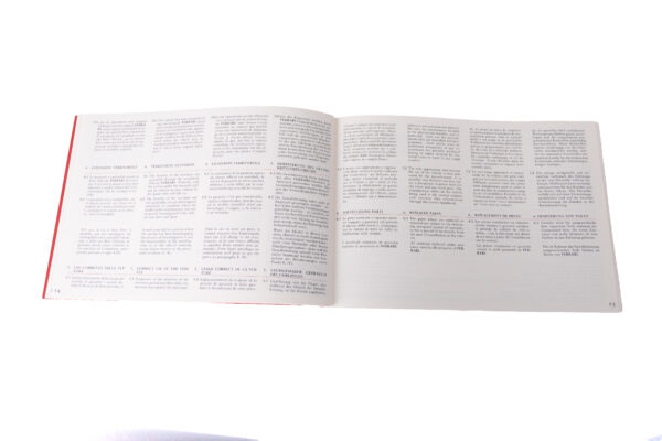 1999-2005 Ferrari 360 Modena Blank Warranty Service Book
