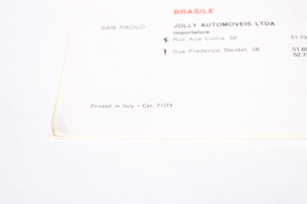 1973 Ferrari Dino 246 365 Daytona Dealer Directory Sale and Service