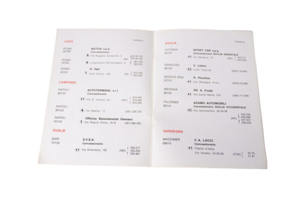 1973 Ferrari Dino 246 365 Daytona Dealer Directory Sale and Service