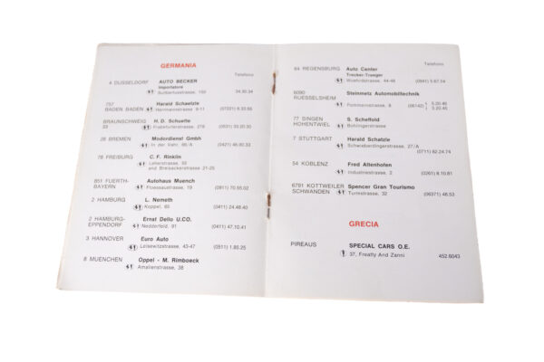 1973 Ferrari Dino 246 365 Daytona Dealer Directory Sale and Service
