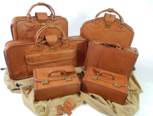 Ferrari Testarossa Complete 6 Piece Schedoni Leather Luggage Set
