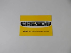 Ferrari 250 California Spyder Sales Brochure Italian
