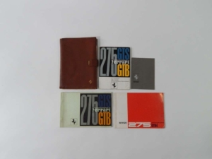 Complete Ferrari 275 Pouch Manual Set GTS GTB GTB/4