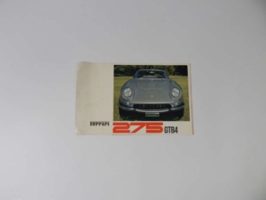 Ferrari 275 GTB/4 Sales Brochure