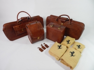 1975-89 Ferrari 308 328 4-Piece Complete Schedoni Leather Luggage Set