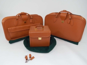 Ferrari 456 3 Piece Schedoni Leather Luggage Set