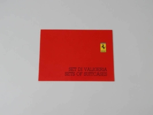 Ferrari Schedoni Luggage Sales Brochure