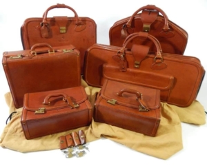 Ferrari Testarossa Complete 6 Piece Schedoni Leather Luggage Set